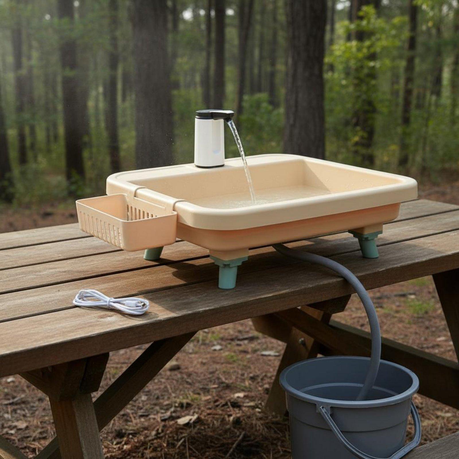 Outdoor Camp - Açık Hava Kamp Lavabosu Taşınabilir Lavabo