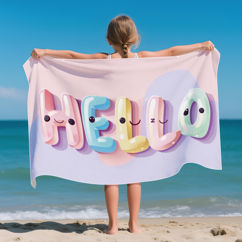 Outdoor Camping Blanket - Karikatür Desenli Plaj Havlusu Çocuk Versiyonu