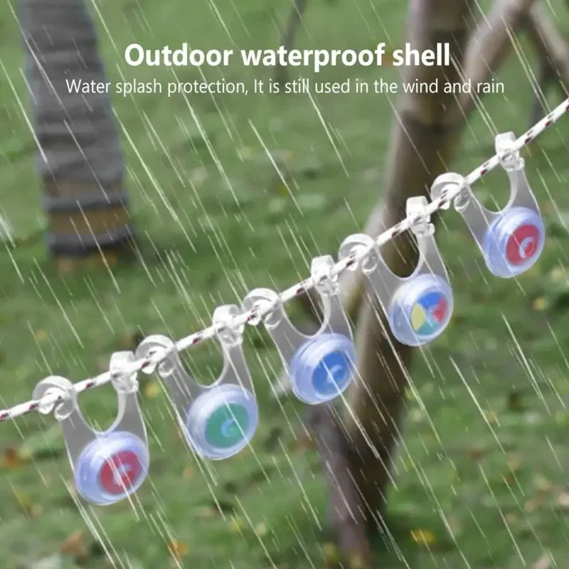 Outdoor Camping Lights String - 10 LED Halat Işık Dizisi, Aile