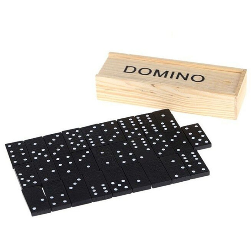 Outdoor Camping Toys - 28 adet/takım ahşap Domino masa oyunları