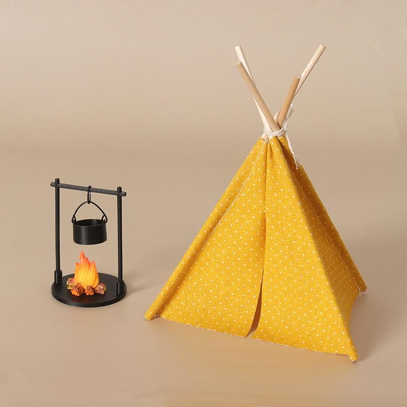 Outdoor Camping Toys - Yeni 1:12 Ölçekli Kamp Çadırı Modeli