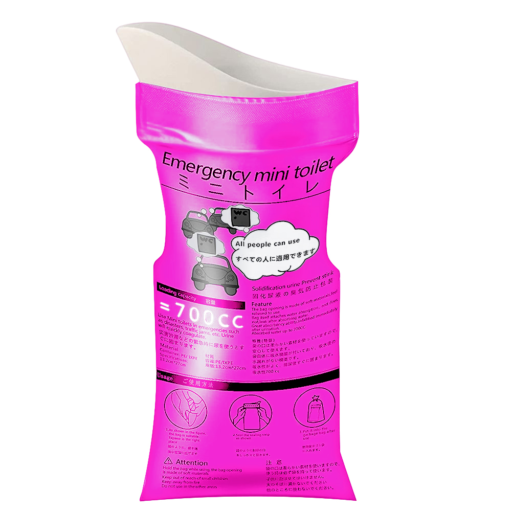 Outdoor Camping Urinal - 700 ml Pisuvar Tuvalet Çantası Unisex