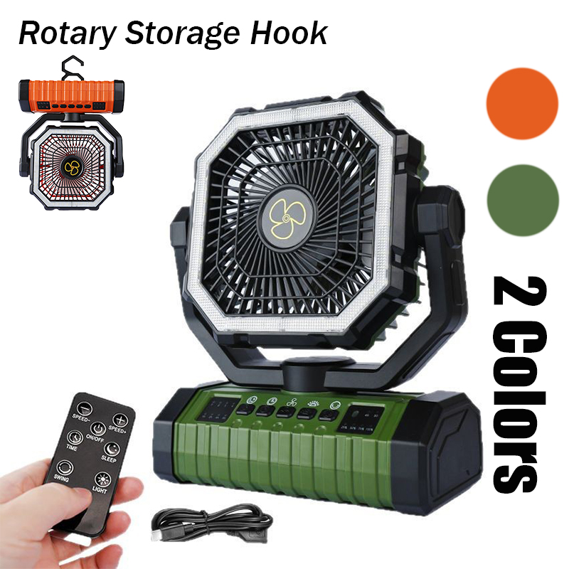 Outdoor Camping Misting Fan - 20000mAh Şarj Edilebilir Kamp Fanı Taşınabilir