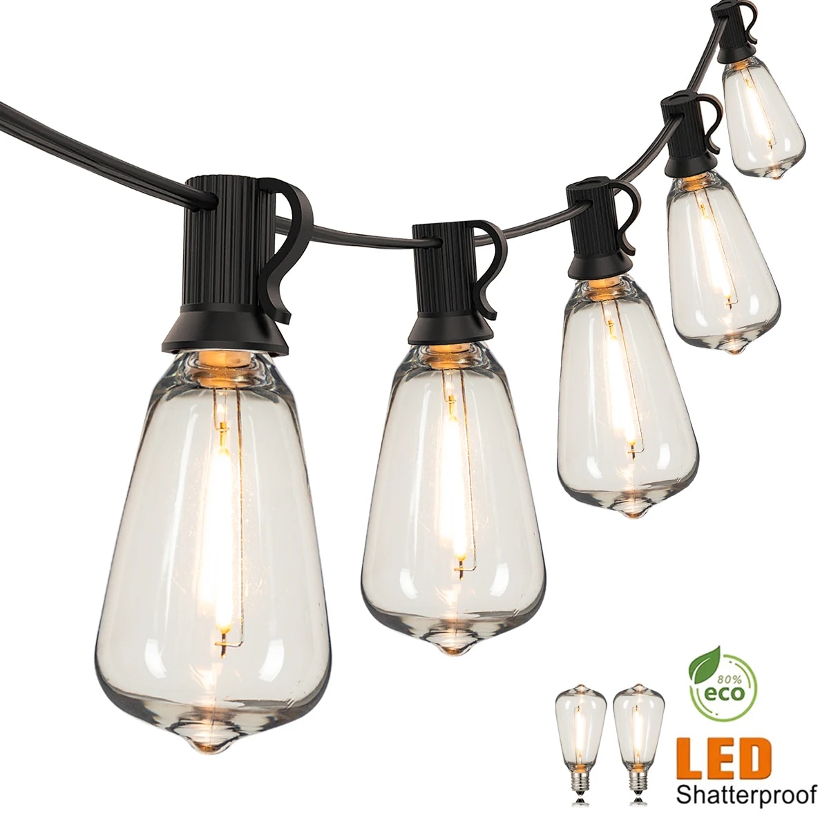 Outdoor Camping Lights String - 110V ABD Fişi ST38 Dize Işıklar