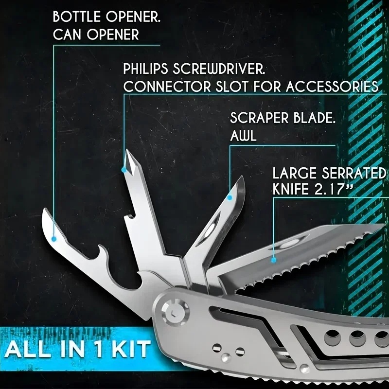 24'ü 1 Arada Çok Amaçlı Alet,  - Outdoor Camping Essential Gear incelemesi ve fiyatı