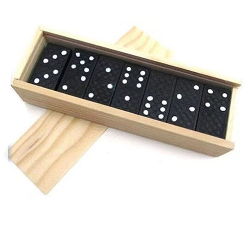 28 adet/takım ahşap Domino mas - Outdoor Camping Toys incelemesi ve fiyatı