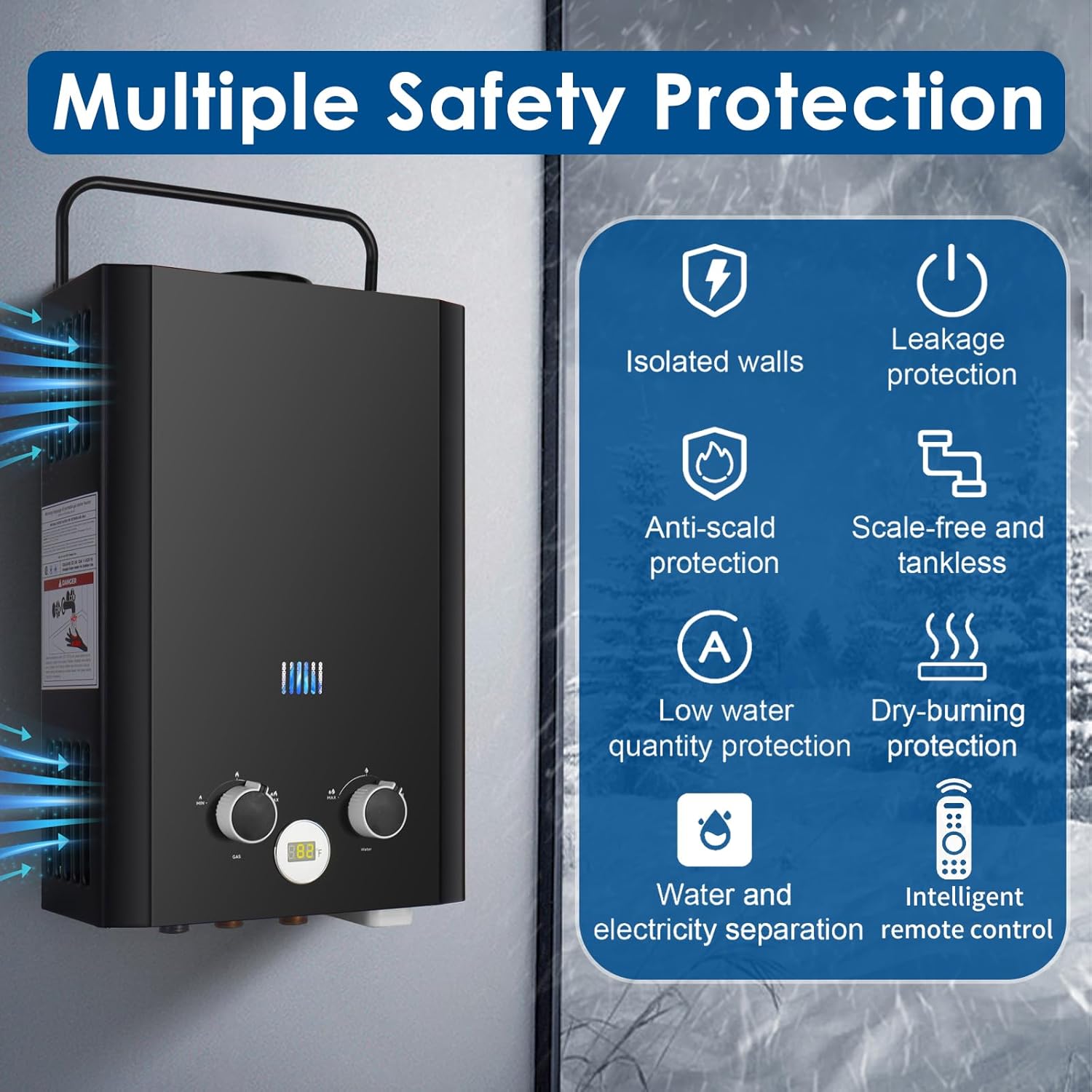 Tankless Su Isıtıcısı Propan,  - Outdoor Camping Van incelemesi ve fiyatı