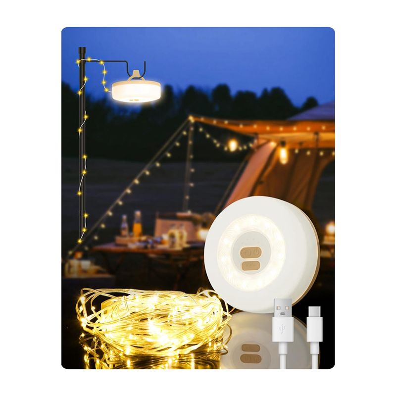 A36T-2-In-1 5 Aydınlatma Modlu - Outdoor Camping Lights String incelemesi ve fiyatı