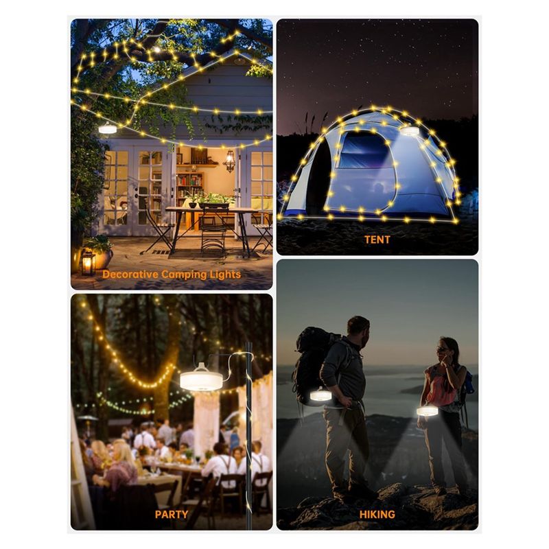 A36T-2-In-1 5 Aydınlatma Modlu - Outdoor Camping Lights String incelemesi ve fiyatı
