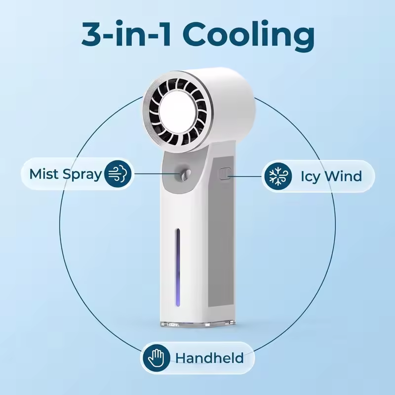 Taşınabilir Buz Soğutmalı Sis  - Outdoor Camping Misting Fan incelemesi ve fiyatı