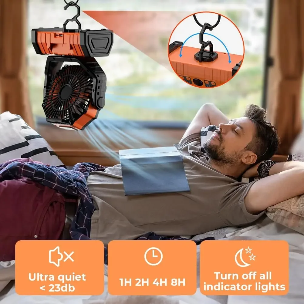 20000mAh Şarj Edilebilir Kamp  - Outdoor Camping Misting Fan incelemesi ve fiyatı