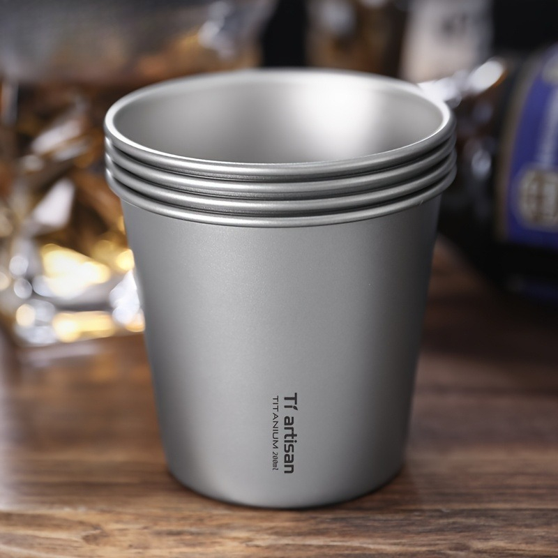 200ml titanyum tek katmanlı aç - Outdoor Camping Utensils incelemesi ve fiyatı