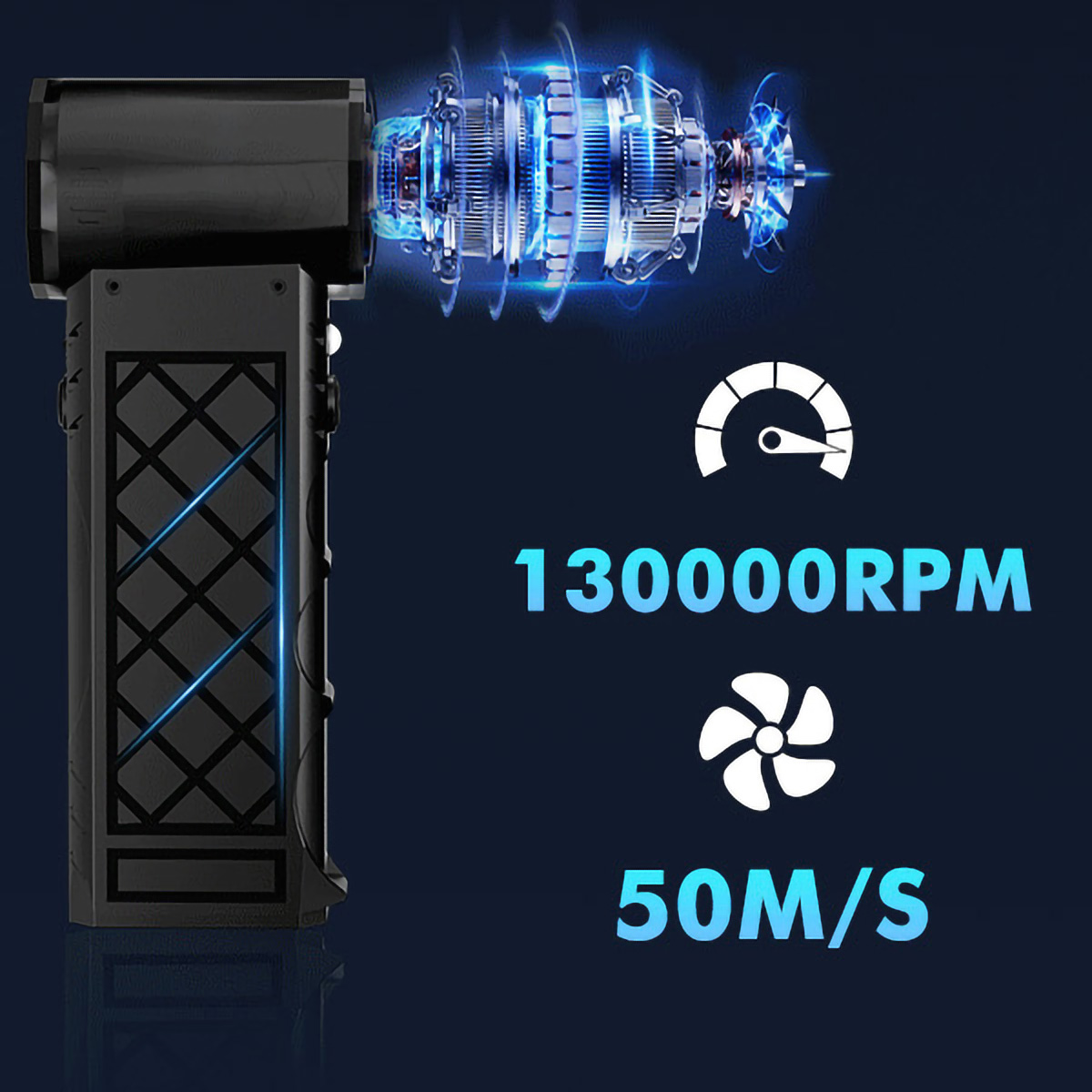 130000RPM Yüksek Hızlı Güçlü T - Outdoor Camping Misting Fan incelemesi ve fiyatı