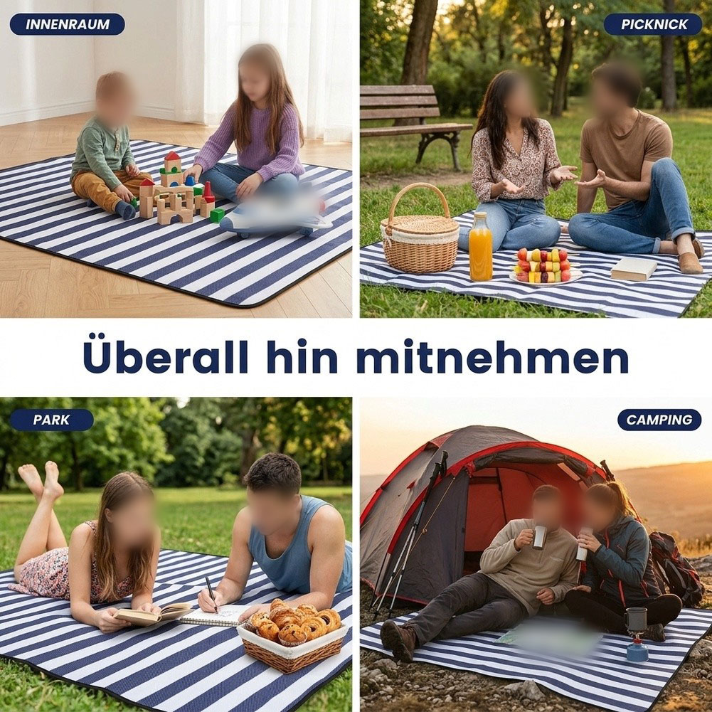 200*200cm/200*150cm piknik bat - Outdoor Camping Blanket incelemesi ve fiyatı