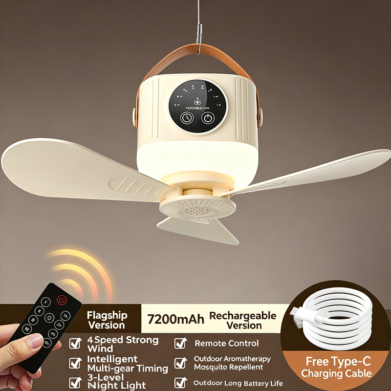 7200mAh Taşınabilir Şarj Edile - Outdoor Camping Misting Fan incelemesi ve fiyatı